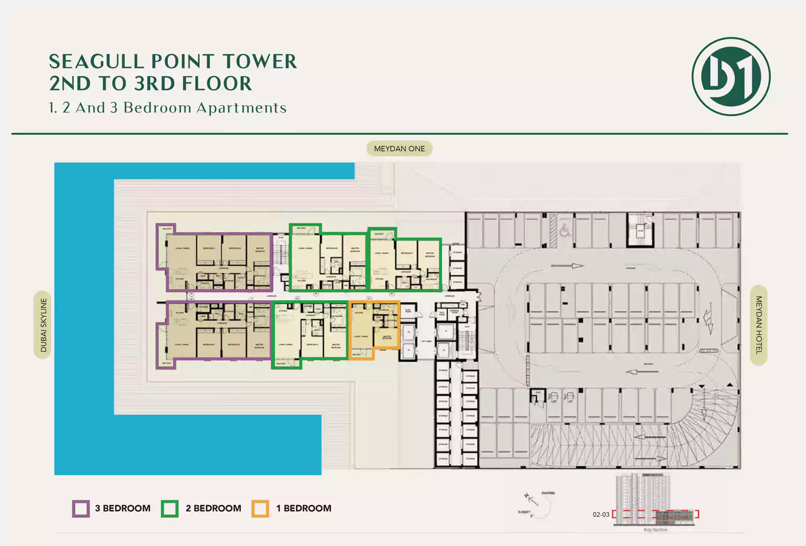 Seagull Point 2nd to 3rd Floor Layout Plan